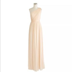 J Crew Kylie Long Silk Chiffon Bridesmaid Dress